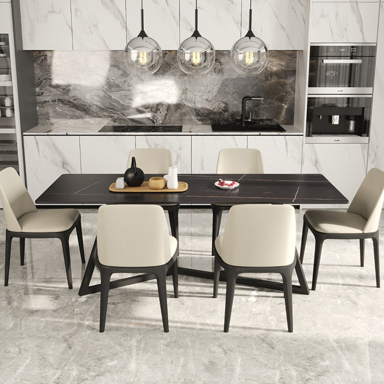 Designer Style 1/2/4/5/6/7 Pieces Dinette Set Rectangle Dining Table Set Clearhalo 'Dining Room Sets' 'Dining Tables & Seating' 'dining_room_set' 'furn' 'furn_dining_room_set' 'Furniture' 'furniture_dining_room_set' 'Kitchen & Dining Furniture' 4900409