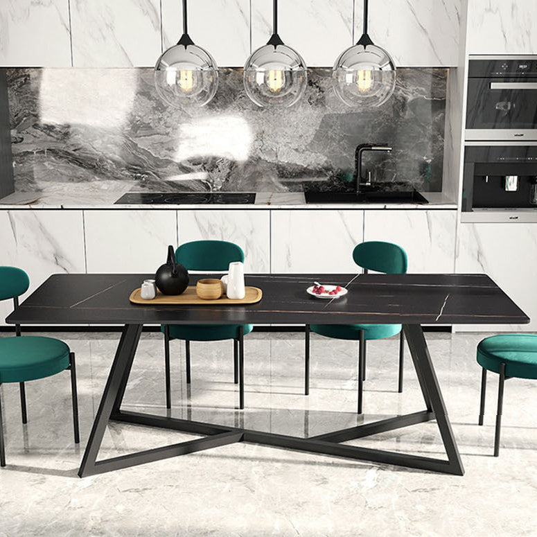 Designer Style 1/2/4/5/6/7 Pieces Dinette Set Rectangle Dining Table Set 5 Pieces: Table, 4 Chairs Clearhalo 'Dining Room Sets' 'Dining Tables & Seating' 'dining_room_set' 'furn' 'furn_dining_room_set' 'Furniture' 'furniture_dining_room_set' 'Kitchen & Dining Furniture' 4900410