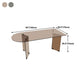 Glass Modern Free Form Indoor Table Clear Glass Top Table for Kitchen and Dining Room Clearhalo 'Dining Tables & Seating' 'Dining Tables' 'dining_table' 'furn' 'furn_dining_table' 'Furniture' 'furniture_dining_table' 'Kitchen & Dining Furniture' 'kitchen' 'kitchen_dining_table' 4900468
