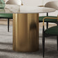 Metal Traditional Luxury Oval Indoor Table Marble Top Table with 3 Legs Clearhalo 'Dining Tables & Seating' 'Dining Tables' 'dining_table' 'furn' 'furn_dining_table' 'Furniture' 'furniture_dining_table' 'Kitchen & Dining Furniture' 'kitchen' 'kitchen_dining_table' 4900513