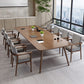 Pine Wood Top Dining Table Traditional Luxury Rectangle Table with 4 Legs 110.2"L x 39.4"W x 29.5"H Without Chairs Clearhalo 'Dining Tables & Seating' 'Dining Tables' 'dining_table' 'furn' 'furn_dining_table' 'Furniture' 'furniture_dining_table' 'Kitchen & Dining Furniture' 'kitchen' 'kitchen_dining_table' 4900520
