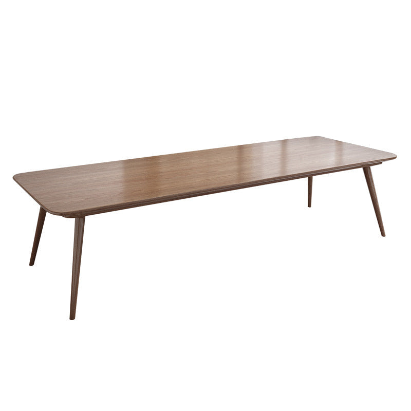 Pine Wood Top Dining Table Traditional Luxury Rectangle Table with 4 Legs Without Chairs Clearhalo 'Dining Tables & Seating' 'Dining Tables' 'dining_table' 'furn' 'furn_dining_table' 'Furniture' 'furniture_dining_table' 'Kitchen & Dining Furniture' 'kitchen' 'kitchen_dining_table' 4900524