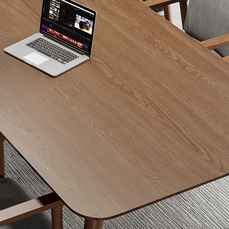 Pine Wood Top Dining Table Traditional Luxury Rectangle Table with 4 Legs Clearhalo 'Dining Tables & Seating' 'Dining Tables' 'dining_table' 'furn' 'furn_dining_table' 'Furniture' 'furniture_dining_table' 'Kitchen & Dining Furniture' 'kitchen' 'kitchen_dining_table' 4900526