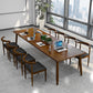 Pine Wood Top Dining Table Traditional Luxury Rectangle Table with 4 Legs Clearhalo 'Dining Tables & Seating' 'Dining Tables' 'dining_table' 'furn' 'furn_dining_table' 'Furniture' 'furniture_dining_table' 'Kitchen & Dining Furniture' 'kitchen' 'kitchen_dining_table' 4900530