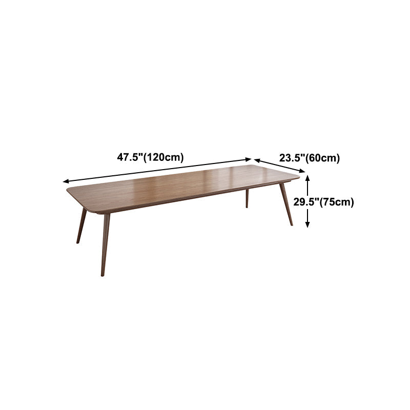Pine Wood Top Dining Table Traditional Luxury Rectangle Table with 4 Legs Clearhalo 'Dining Tables & Seating' 'Dining Tables' 'dining_table' 'furn' 'furn_dining_table' 'Furniture' 'furniture_dining_table' 'Kitchen & Dining Furniture' 'kitchen' 'kitchen_dining_table' 4900535