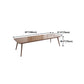 Pine Wood Top Dining Table Traditional Luxury Rectangle Table with 4 Legs Clearhalo 'Dining Tables & Seating' 'Dining Tables' 'dining_table' 'furn' 'furn_dining_table' 'Furniture' 'furniture_dining_table' 'Kitchen & Dining Furniture' 'kitchen' 'kitchen_dining_table' 4900537