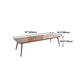 Pine Wood Top Dining Table Traditional Luxury Rectangle Table with 4 Legs Clearhalo 'Dining Tables & Seating' 'Dining Tables' 'dining_table' 'furn' 'furn_dining_table' 'Furniture' 'furniture_dining_table' 'Kitchen & Dining Furniture' 'kitchen' 'kitchen_dining_table' 4900540