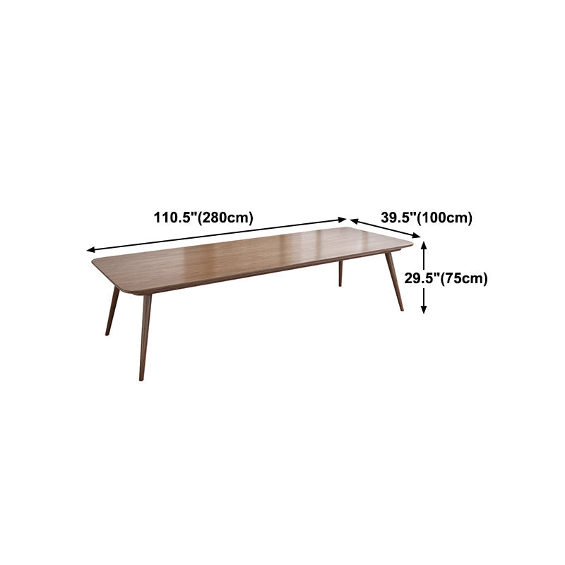 Pine Wood Top Dining Table Traditional Luxury Rectangle Table with 4 Legs Clearhalo 'Dining Tables & Seating' 'Dining Tables' 'dining_table' 'furn' 'furn_dining_table' 'Furniture' 'furniture_dining_table' 'Kitchen & Dining Furniture' 'kitchen' 'kitchen_dining_table' 4900543