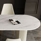 Metal Traditional Luxury Dining Table Free Form Sintered Stone Table with Double Pedestal Clearhalo 'Dining Tables & Seating' 'Dining Tables' 'dining_table' 'furn' 'furn_dining_table' 'Furniture' 'furniture_dining_table' 'Kitchen & Dining Furniture' 'kitchen' 'kitchen_dining_table' 4900554