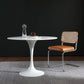 Stone Top Dining Table Modern Round Dining Table with Pedestal Base 43.3"L x 43.3"W x 29.5"H Without Chairs Clearhalo 'Dining Tables & Seating' 'Dining Tables' 'dining_table' 'furn' 'furn_dining_table' 'Furniture' 'furniture_dining_table' 'Kitchen & Dining Furniture' 'kitchen' 'kitchen_dining_table' 4900569