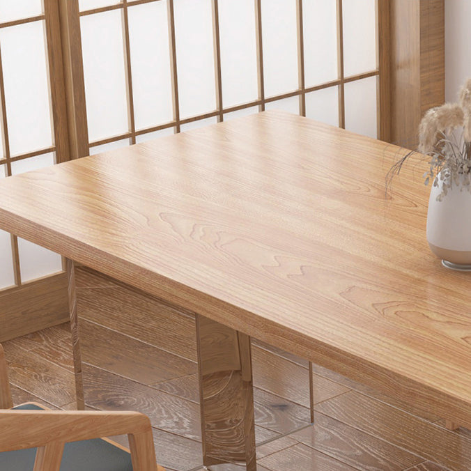 Pine Wood Top Dining Table Traditional Luxury Solid Wood Table with Sled Base Clearhalo 'Dining Tables & Seating' 'Dining Tables' 'dining_table' 'furn' 'furn_dining_table' 'Furniture' 'furniture_dining_table' 'Kitchen & Dining Furniture' 'kitchen' 'kitchen_dining_table' 4900608