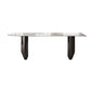 Sintered Stone Dining Table Traditional Luxury Double Pedestal Table for Kitchen Black Without Chairs Clearhalo 'Dining Tables & Seating' 'Dining Tables' 'dining_table' 'furn' 'furn_dining_table' 'Furniture' 'furniture_dining_table' 'Kitchen & Dining Furniture' 'kitchen' 'kitchen_dining_table' 4900646