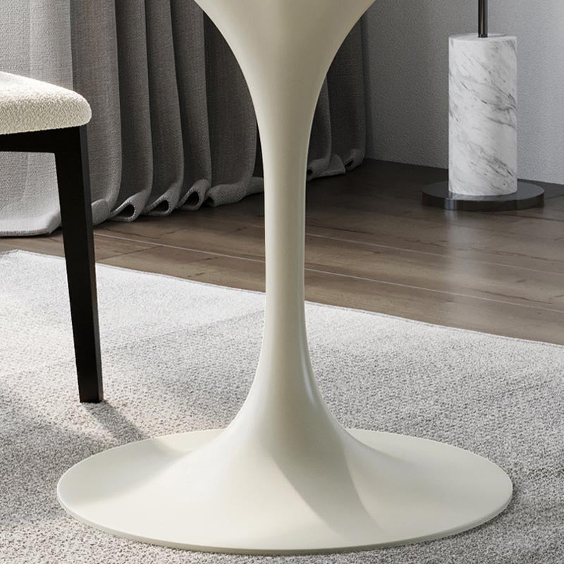 Stone Top Dining Table Modern Round Table with Pedestal Base Clearhalo 'Dining Tables & Seating' 'Dining Tables' 'dining_table' 'furn' 'furn_dining_table' 'Furniture' 'furniture_dining_table' 'Kitchen & Dining Furniture' 'kitchen' 'kitchen_dining_table' 4900660