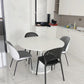 Stone Top Dining Table Modern Round Table with Pedestal Base Clearhalo 'Dining Tables & Seating' 'Dining Tables' 'dining_table' 'furn' 'furn_dining_table' 'Furniture' 'furniture_dining_table' 'Kitchen & Dining Furniture' 'kitchen' 'kitchen_dining_table' 4900666