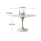 Stone Top Dining Table Modern Round Table with Pedestal Base Clearhalo 'Dining Tables & Seating' 'Dining Tables' 'dining_table' 'furn' 'furn_dining_table' 'Furniture' 'furniture_dining_table' 'Kitchen & Dining Furniture' 'kitchen' 'kitchen_dining_table' 4900672