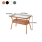 Rattan Contemporary Rectangular Dining Table Glass Top Table for Dining Room Clearhalo 'Dining Tables & Seating' 'Dining Tables' 'dining_table' 'furn' 'furn_dining_table' 'Furniture' 'furniture_dining_table' 'Kitchen & Dining Furniture' 'kitchen' 'kitchen_dining_table' 4900683