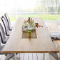 Modern Pine Wood Table for Restaurant Rectangle Dining Table with Silver Double Pedestal Clearhalo 'Dining Tables & Seating' 'Dining Tables' 'dining_table' 'furn' 'furn_dining_table' 'Furniture' 'furniture_dining_table' 'Kitchen & Dining Furniture' 'kitchen' 'kitchen_dining_table' 4900689