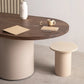Contemporary Wood Top Oval Dinette Table White Base Dining Table for Living Room Clearhalo 'Dining Tables & Seating' 'Dining Tables' 'dining_table' 'furn' 'furn_dining_table' 'Furniture' 'furniture_dining_table' 'Kitchen & Dining Furniture' 'kitchen' 'kitchen_dining_table' 4900709