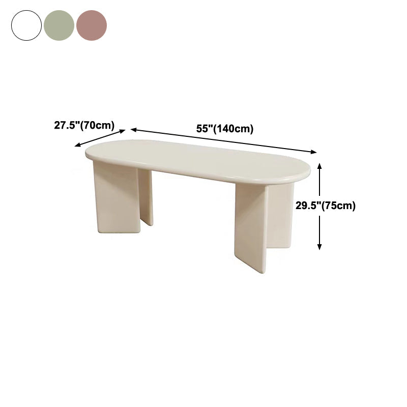 Contemporary Artificial Wood Top Oval Dinette Table Simple Dining Table for Living Room Clearhalo 'Dining Tables & Seating' 'Dining Tables' 'dining_table' 'furn' 'furn_dining_table' 'Furniture' 'furniture_dining_table' 'Kitchen & Dining Furniture' 'kitchen' 'kitchen_dining_table' 4900732