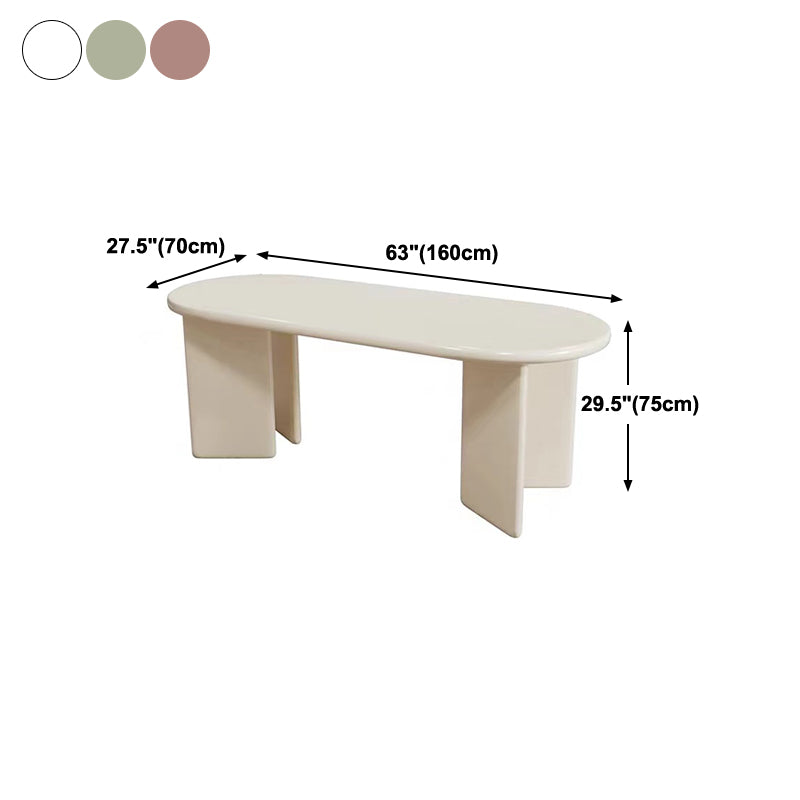 Contemporary Artificial Wood Top Oval Dinette Table Simple Dining Table for Living Room Clearhalo 'Dining Tables & Seating' 'Dining Tables' 'dining_table' 'furn' 'furn_dining_table' 'Furniture' 'furniture_dining_table' 'Kitchen & Dining Furniture' 'kitchen' 'kitchen_dining_table' 4900733