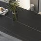 Black Metal Double Pedestal Dining Table Industrial Rectangle Fixed Table Clearhalo 'Dining Tables & Seating' 'Dining Tables' 'dining_table' 'furn' 'furn_dining_table' 'Furniture' 'furniture_dining_table' 'Kitchen & Dining Furniture' 'kitchen' 'kitchen_dining_table' 4900743