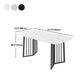 Black Metal Double Pedestal Dining Table Industrial Rectangle Fixed Table Clearhalo 'Dining Tables & Seating' 'Dining Tables' 'dining_table' 'furn' 'furn_dining_table' 'Furniture' 'furniture_dining_table' 'Kitchen & Dining Furniture' 'kitchen' 'kitchen_dining_table' 4900751