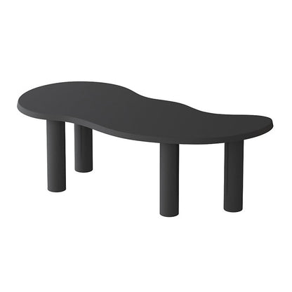 Nordic Solid Wood Table for Restaurant Unique Shape Table with 4 Legs Black Without Chairs Clearhalo 'Dining Tables & Seating' 'Dining Tables' 'dining_table' 'furn' 'furn_dining_table' 'Furniture' 'furniture_dining_table' 'Kitchen & Dining Furniture' 'kitchen' 'kitchen_dining_table' 4900762