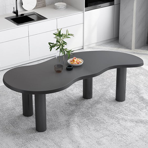 Nordic Solid Wood Table for Restaurant Unique Shape Table with 4 Legs Clearhalo 'Dining Tables & Seating' 'Dining Tables' 'dining_table' 'furn' 'furn_dining_table' 'Furniture' 'furniture_dining_table' 'Kitchen & Dining Furniture' 'kitchen' 'kitchen_dining_table' 4900764