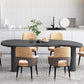 Nordic Solid Wood Table for Restaurant Unique Shape Table with 4 Legs Clearhalo 'Dining Tables & Seating' 'Dining Tables' 'dining_table' 'furn' 'furn_dining_table' 'Furniture' 'furniture_dining_table' 'Kitchen & Dining Furniture' 'kitchen' 'kitchen_dining_table' 4900765