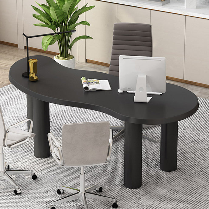 Nordic Solid Wood Table for Restaurant Unique Shape Table with 4 Legs Clearhalo 'Dining Tables & Seating' 'Dining Tables' 'dining_table' 'furn' 'furn_dining_table' 'Furniture' 'furniture_dining_table' 'Kitchen & Dining Furniture' 'kitchen' 'kitchen_dining_table' 4900767