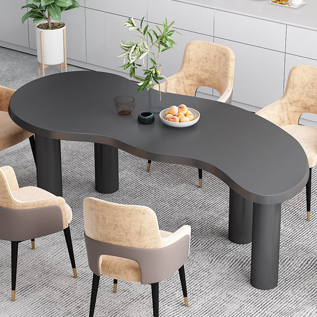 Nordic Solid Wood Table for Restaurant Unique Shape Table with 4 Legs Clearhalo 'Dining Tables & Seating' 'Dining Tables' 'dining_table' 'furn' 'furn_dining_table' 'Furniture' 'furniture_dining_table' 'Kitchen & Dining Furniture' 'kitchen' 'kitchen_dining_table' 4900768
