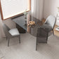 Contemporary Free Form Table Clear Glass Top Table for Dining Room Clearhalo 'Dining Tables & Seating' 'Dining Tables' 'dining_table' 'furn' 'furn_dining_table' 'Furniture' 'furniture_dining_table' 'Kitchen & Dining Furniture' 'kitchen' 'kitchen_dining_table' 4900810