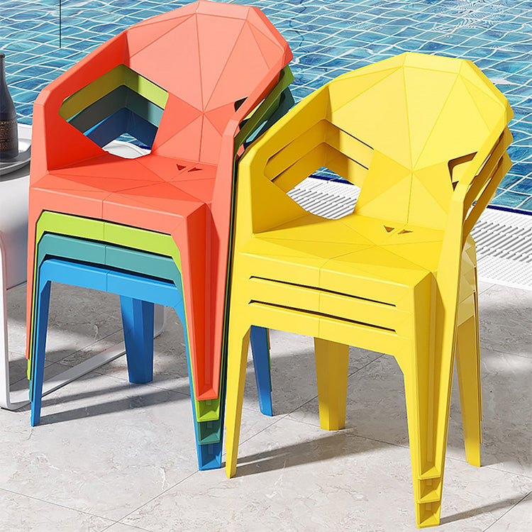 Modern Style Chairs Dining Arm Chairs for Kitchen with Plastic Legs Clearhalo 'Dining Chairs' 'Dining Tables & Seating' 'dining_chair' 'furn' 'furn_dining_chair' 'Furniture' 'furniture_dining_chair' 'Kitchen & Dining Furniture' 4900844