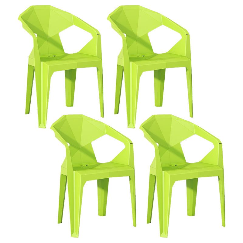 Modern Style Chairs Dining Arm Chairs for Kitchen with Plastic Legs Fruit Green 4 Piece Set Clearhalo 'Dining Chairs' 'Dining Tables & Seating' 'dining_chair' 'furn' 'furn_dining_chair' 'Furniture' 'furniture_dining_chair' 'Kitchen & Dining Furniture' 4900845