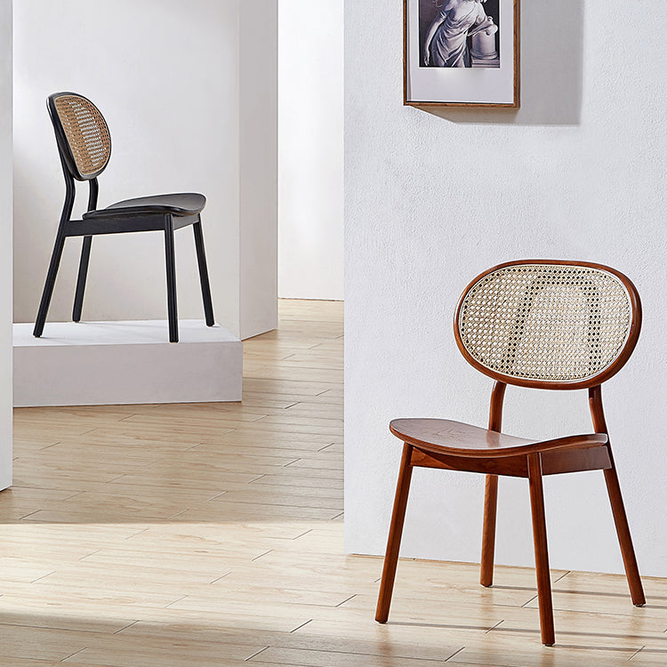 Contemporary Wood Dining Armless Chair Open Back Dining Side Chair for Home Use Clearhalo 'Dining Chairs' 'Dining Tables & Seating' 'dining_chair' 'furn' 'furn_dining_chair' 'Furniture' 'furniture_dining_chair' 'Kitchen & Dining Furniture' 4900855