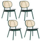 Contemporary Wood Dining Armless Chair Open Back Dining Side Chair for Home Use Green 4 Piece Set Clearhalo 'Dining Chairs' 'Dining Tables & Seating' 'dining_chair' 'furn' 'furn_dining_chair' 'Furniture' 'furniture_dining_chair' 'Kitchen & Dining Furniture' 4900863