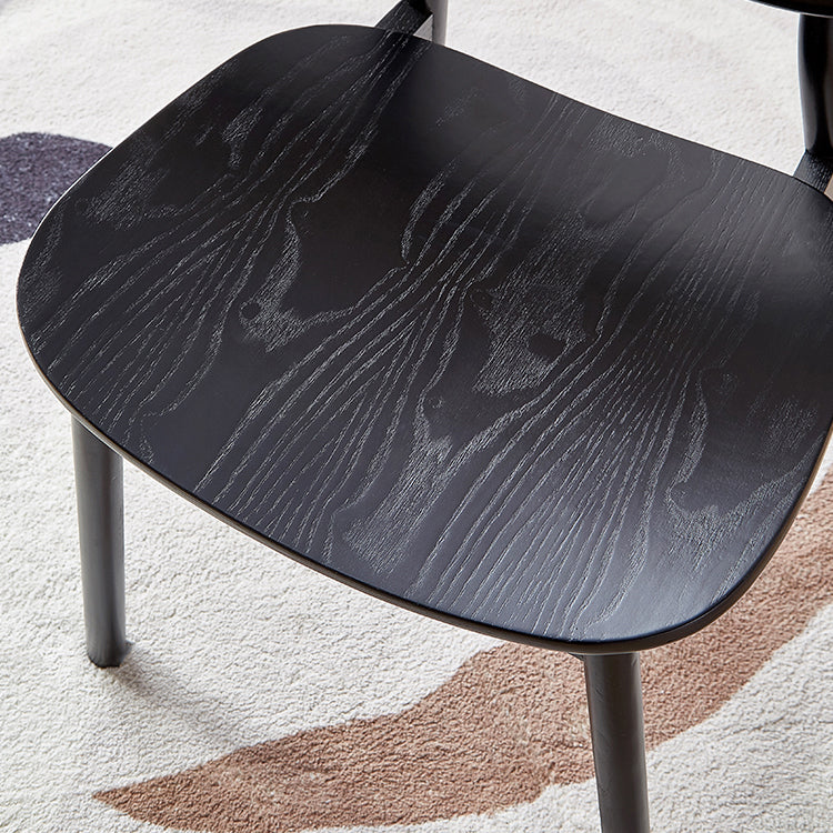 Contemporary Wood Dining Armless Chair Open Back Dining Side Chair for Home Use Clearhalo 'Dining Chairs' 'Dining Tables & Seating' 'dining_chair' 'furn' 'furn_dining_chair' 'Furniture' 'furniture_dining_chair' 'Kitchen & Dining Furniture' 4900865