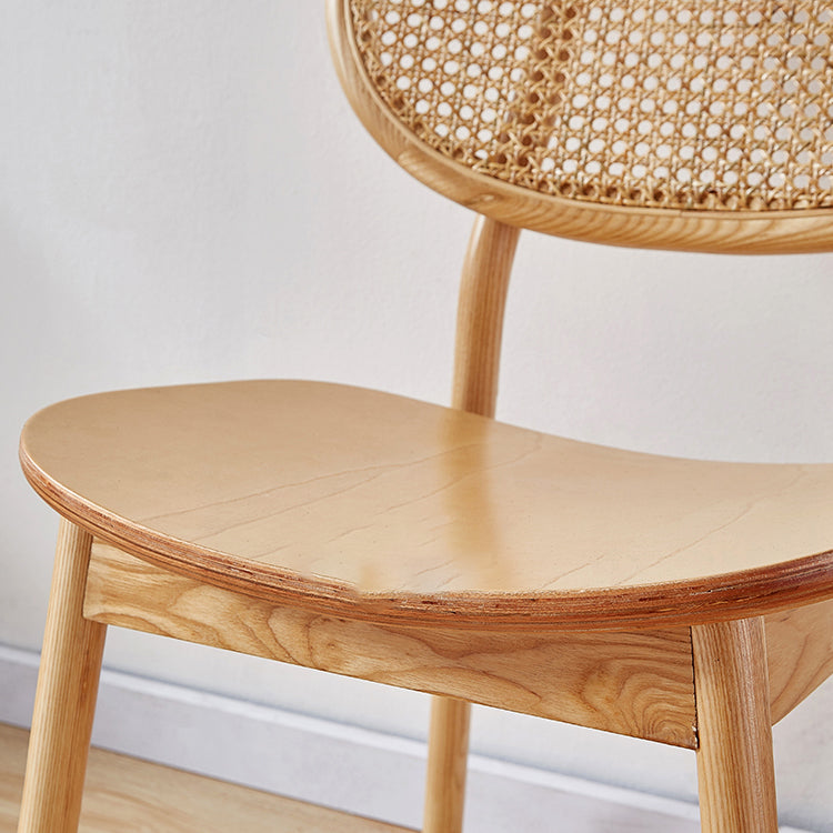 Contemporary Wood Dining Armless Chair Open Back Dining Side Chair for Home Use Clearhalo 'Dining Chairs' 'Dining Tables & Seating' 'dining_chair' 'furn' 'furn_dining_chair' 'Furniture' 'furniture_dining_chair' 'Kitchen & Dining Furniture' 4900868