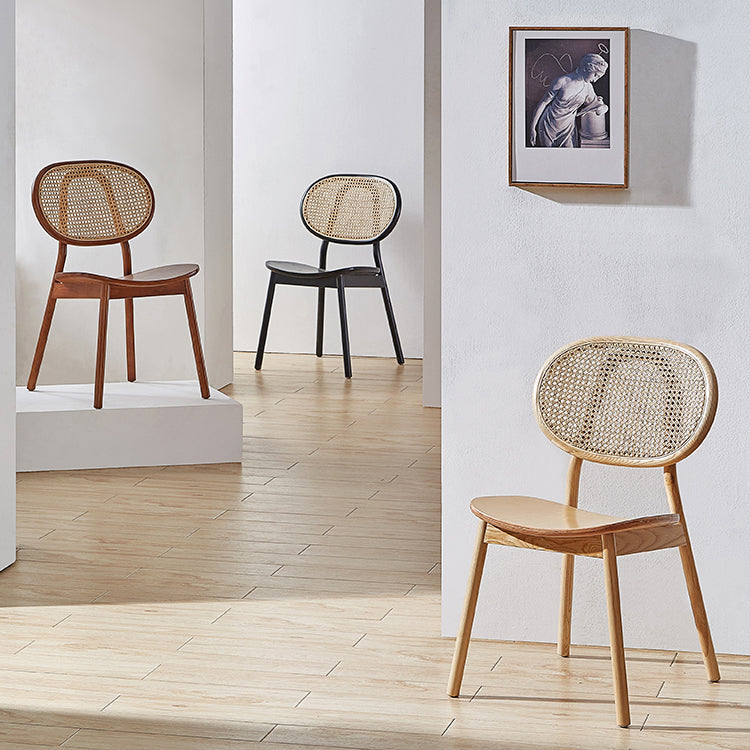 Contemporary Wood Dining Armless Chair Open Back Dining Side Chair for Home Use Clearhalo 'Dining Chairs' 'Dining Tables & Seating' 'dining_chair' 'furn' 'furn_dining_chair' 'Furniture' 'furniture_dining_chair' 'Kitchen & Dining Furniture' 4900872