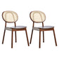 Contemporary Wood Dining Armless Chair Open Back Dining Side Chair for Home Use Walnut 2 Piece Set Clearhalo 'Dining Chairs' 'Dining Tables & Seating' 'dining_chair' 'furn' 'furn_dining_chair' 'Furniture' 'furniture_dining_chair' 'Kitchen & Dining Furniture' 4900873