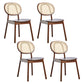 Contemporary Wood Dining Armless Chair Open Back Dining Side Chair for Home Use Walnut 4 Piece Set Clearhalo 'Dining Chairs' 'Dining Tables & Seating' 'dining_chair' 'furn' 'furn_dining_chair' 'Furniture' 'furniture_dining_chair' 'Kitchen & Dining Furniture' 4900875