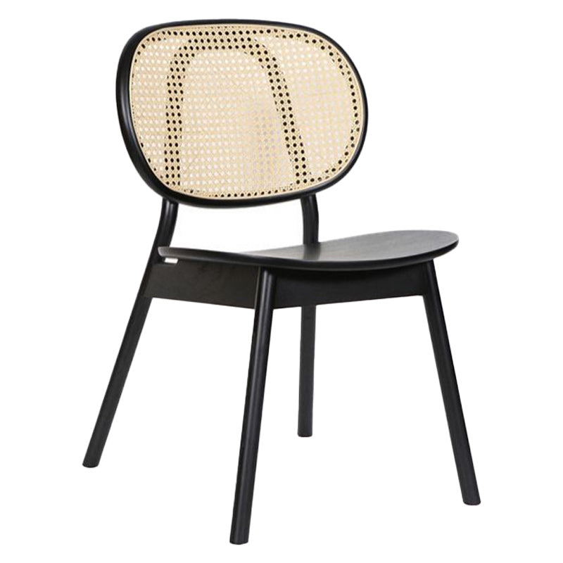 Modern Wood Dining Chair Open Back Dining Side Chair for Home Use Black 1 Piece Clearhalo 'Dining Chairs' 'Dining Tables & Seating' 'dining_chair' 'furn' 'furn_dining_chair' 'Furniture' 'furniture_dining_chair' 'Kitchen & Dining Furniture' 4900878