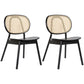 Modern Wood Dining Chair Open Back Dining Side Chair for Home Use Black 2 Piece Set Clearhalo 'Dining Chairs' 'Dining Tables & Seating' 'dining_chair' 'furn' 'furn_dining_chair' 'Furniture' 'furniture_dining_chair' 'Kitchen & Dining Furniture' 4900879