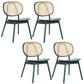 Modern Wood Dining Chair Open Back Dining Side Chair for Home Use Green 4 Piece Set Clearhalo 'Dining Chairs' 'Dining Tables & Seating' 'dining_chair' 'furn' 'furn_dining_chair' 'Furniture' 'furniture_dining_chair' 'Kitchen & Dining Furniture' 4900887