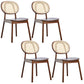 Modern Wood Dining Chair Open Back Dining Side Chair for Home Use Walnut 4 Piece Set Clearhalo 'Dining Chairs' 'Dining Tables & Seating' 'dining_chair' 'furn' 'furn_dining_chair' 'Furniture' 'furniture_dining_chair' 'Kitchen & Dining Furniture' 4900896