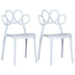 Minimalist Plastic Dining Armless Chair Open Back Dining Side Chair Blue 2 Piece Set Clearhalo 'Dining Chairs' 'Dining Tables & Seating' 'dining_chair' 'furn' 'furn_dining_chair' 'Furniture' 'furniture_dining_chair' 'Kitchen & Dining Furniture' 4900919
