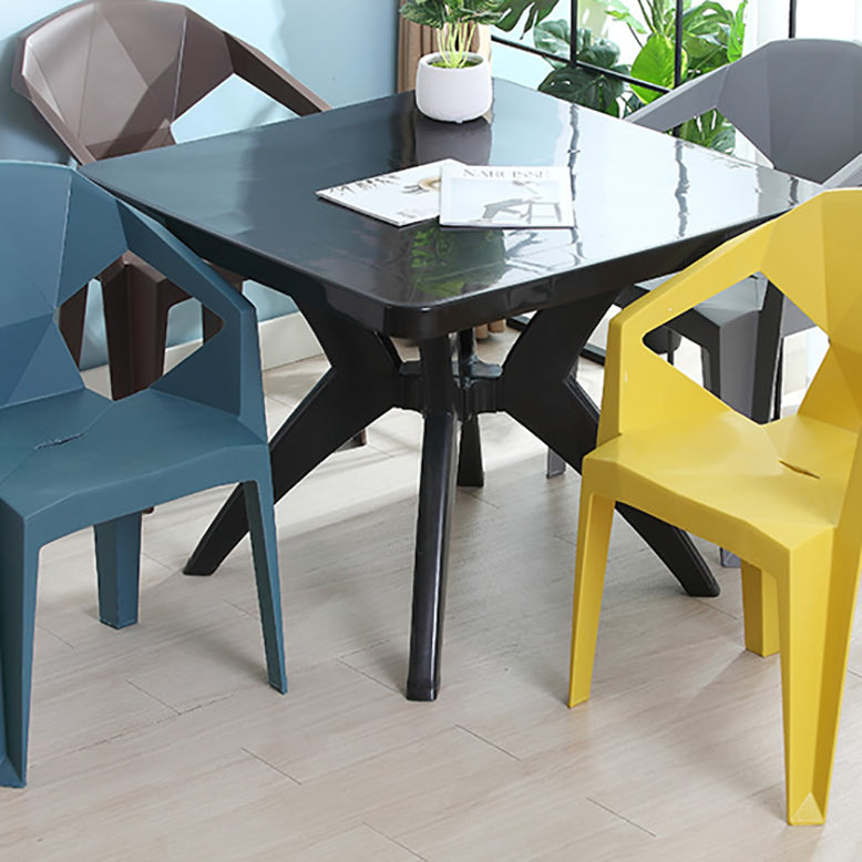 Modern Style Chair Dining Arm Chairs for Kitchen with Plastic Legs Clearhalo 'Dining Chairs' 'Dining Tables & Seating' 'dining_chair' 'furn' 'furn_dining_chair' 'Furniture' 'furniture_dining_chair' 'Kitchen & Dining Furniture' 4900922