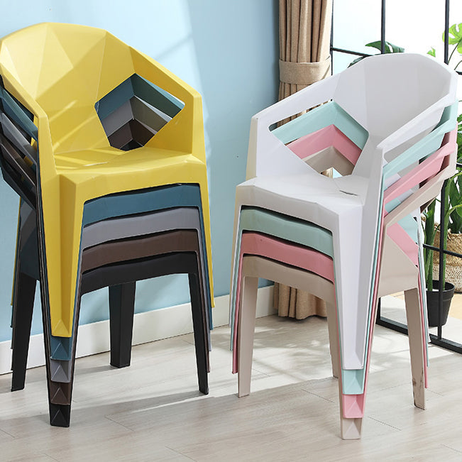 Modern Style Chair Dining Arm Chairs for Kitchen with Plastic Legs Clearhalo 'Dining Chairs' 'Dining Tables & Seating' 'dining_chair' 'furn' 'furn_dining_chair' 'Furniture' 'furniture_dining_chair' 'Kitchen & Dining Furniture' 4900926
