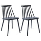Scandinavian Slat Back Side Chair for Home Plastic Dining Armless Chair Black 2 Piece Set Clearhalo 'Dining Chairs' 'Dining Tables & Seating' 'dining_chair' 'furn' 'furn_dining_chair' 'Furniture' 'furniture_dining_chair' 'Kitchen & Dining Furniture' 4900947