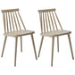 Scandinavian Slat Back Side Chair for Home Plastic Dining Armless Chair Light Gray 2 Piece Set Clearhalo 'Dining Chairs' 'Dining Tables & Seating' 'dining_chair' 'furn' 'furn_dining_chair' 'Furniture' 'furniture_dining_chair' 'Kitchen & Dining Furniture' 4900954